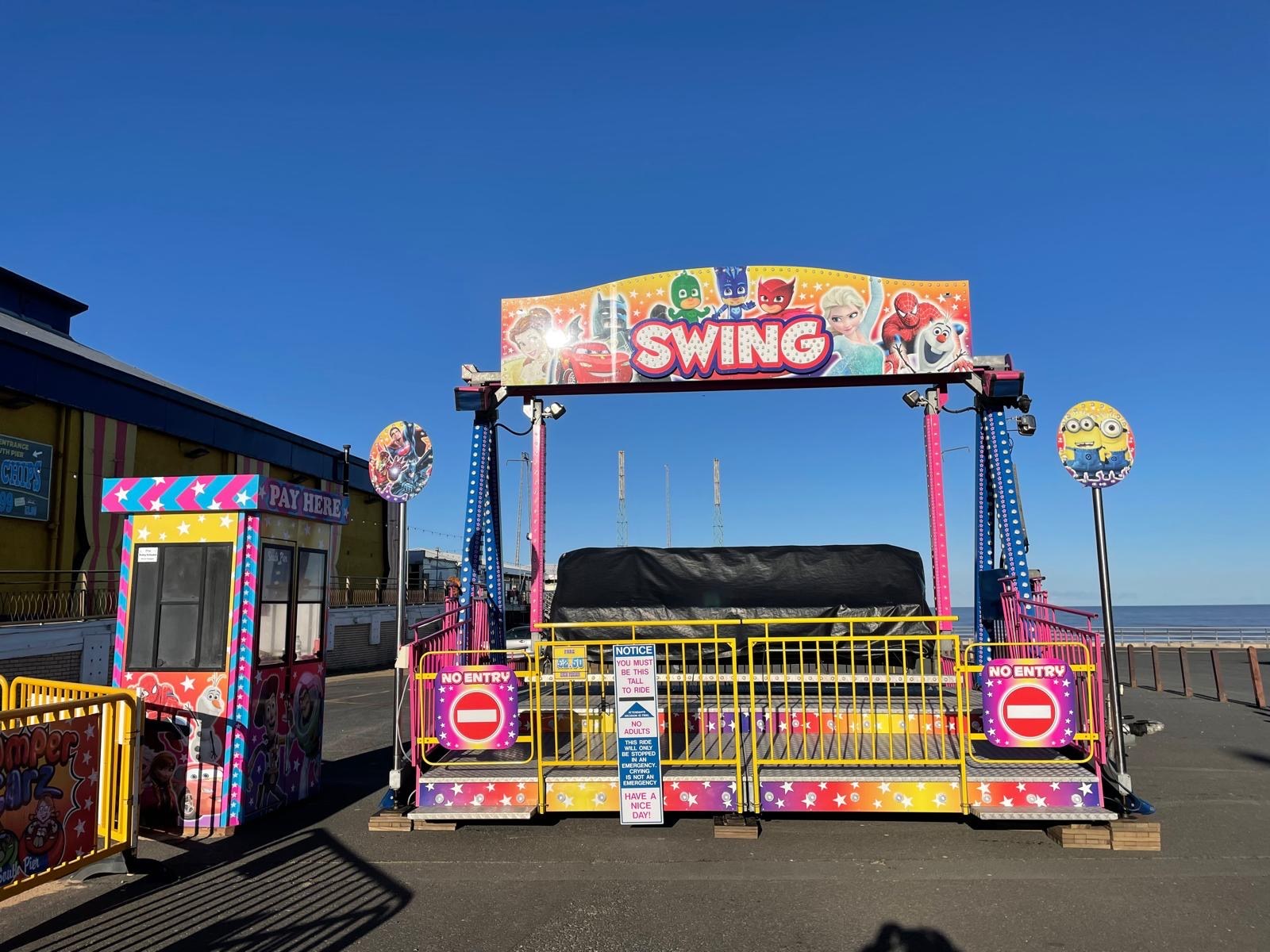 Swing ride at an event